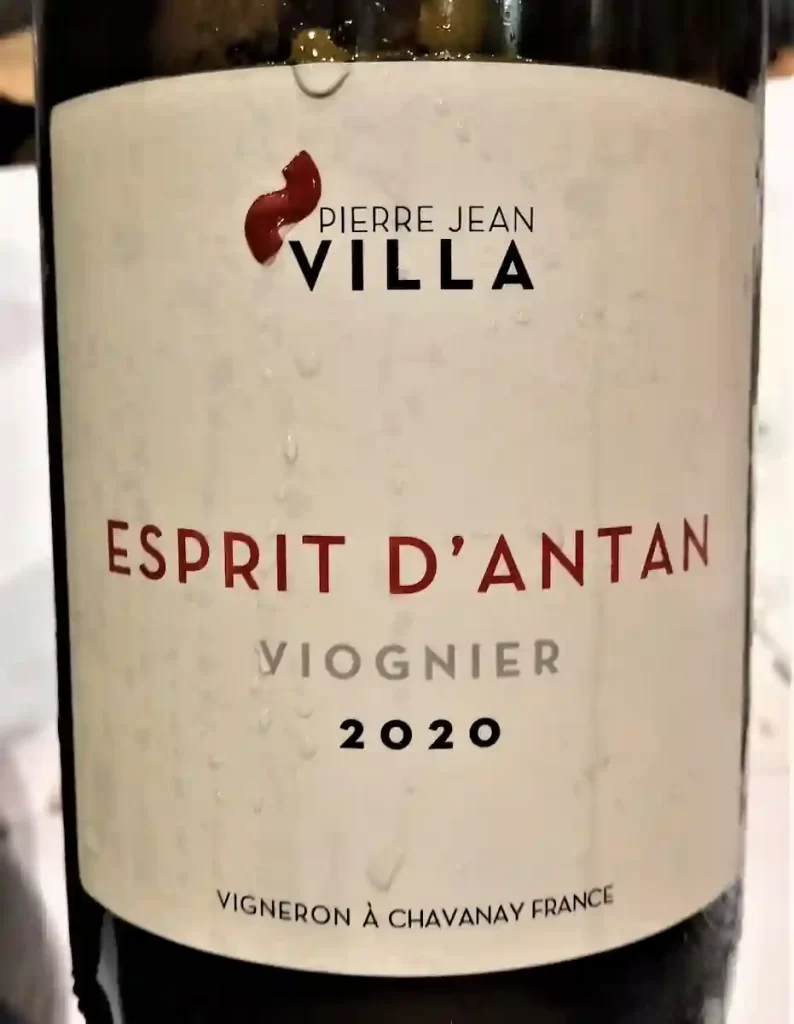 ピエールジャン ヴィッラ の エスプリ ダンタン Esprit d'antan 2020 ヴィオニエ