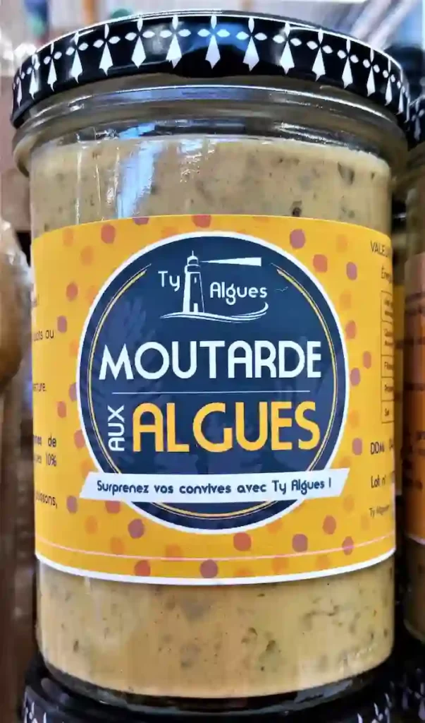 フランス、ブルターニュ名物、海草入りマスタード、moutarde aux algues